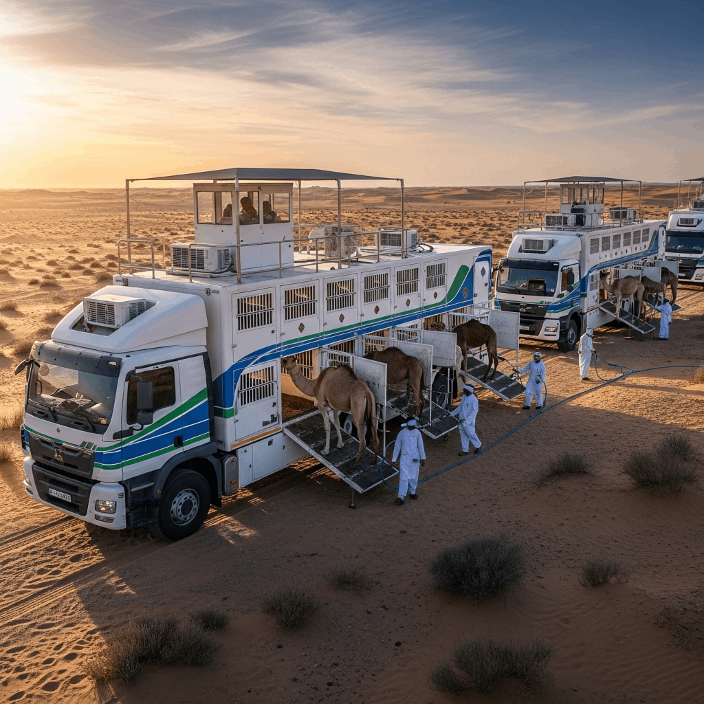 نقل الإبل داخل الإمارات